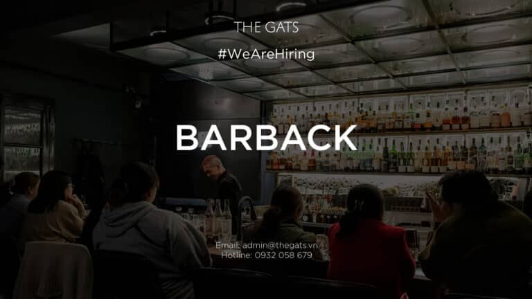 GEMINATION BAR – THE GATS INVESTMENT  We’re hiring: Bar-back 