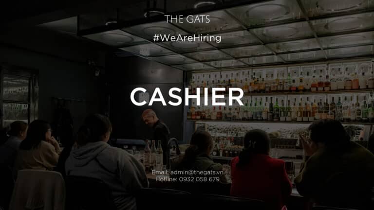 GEMINATION BAR – THE GATS INVESTMENT  We’re hiring: CASHIER (Full-time)