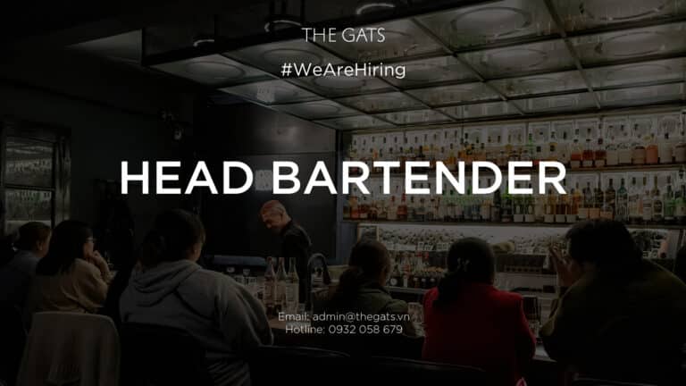 GEMINATION BAR – THE GATS INVESTMENT  We’re hiring: Head Bartender