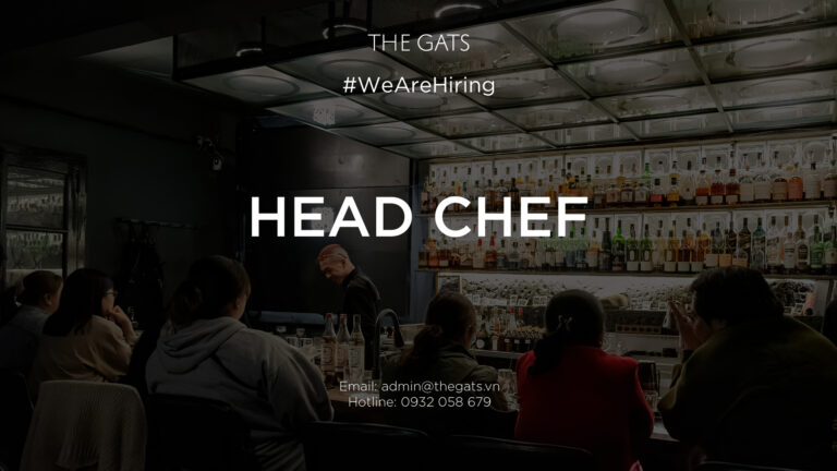 GEMINATION BAR – THE GATS INVESTMENT We’re hiring: HEAD-CHEF