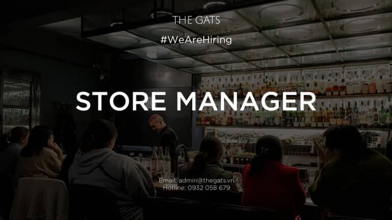 GEMINATION BAR – THE GATS INVESTMENT  We’re hiring: STORE MANAGER